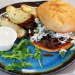 Asian Pulled Burger with Wedges